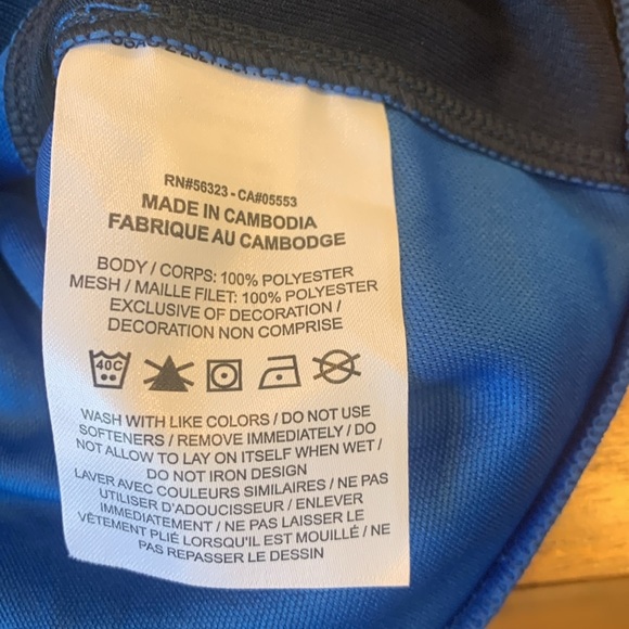 Nike Dri-Fit Slim Fit Blue Full Zip Athletic Soccer Track Jacket Women’s Size XL - Picture 6 of 7